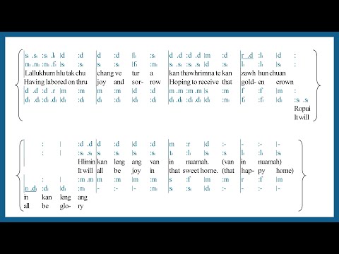 Van in nuamah (SATB) || Tonic Solfa Lyric Video