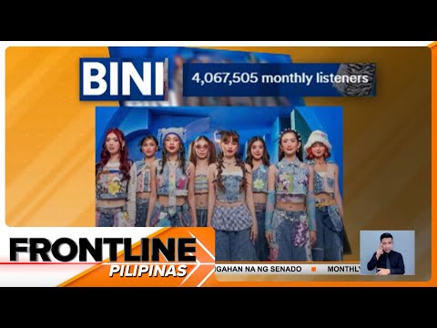 BINI, higit 4 milyon na ang monthly listeners sa Spotify Frontline Pilipinas