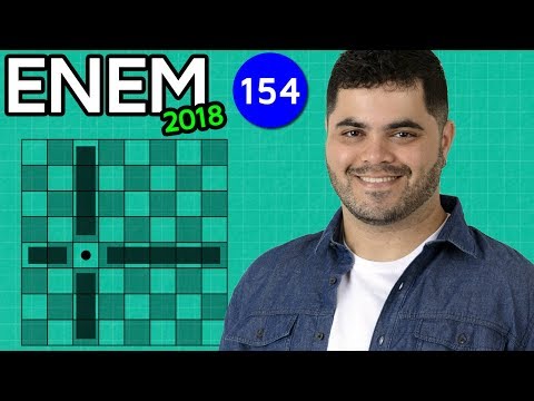 🔥 ENEM 2018 Math 154 👉🏻 Probability and Dimensions of the Board