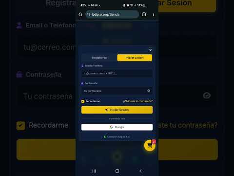 Como registrarse en LotiPro