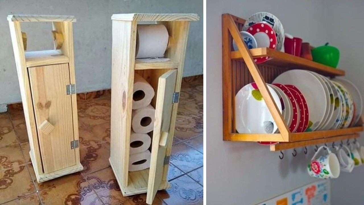 +177 CRIAçõES e iDEIAS com MADEIRA para MELHORAR a CASA de forma criativa e prática muito charmoso
