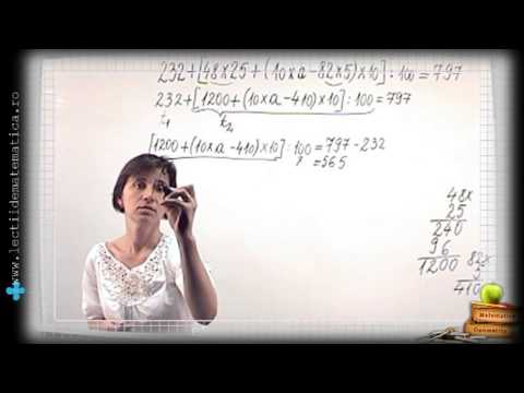 Clasa 4 Aflam secretul numerelor - Termenul necunoscut