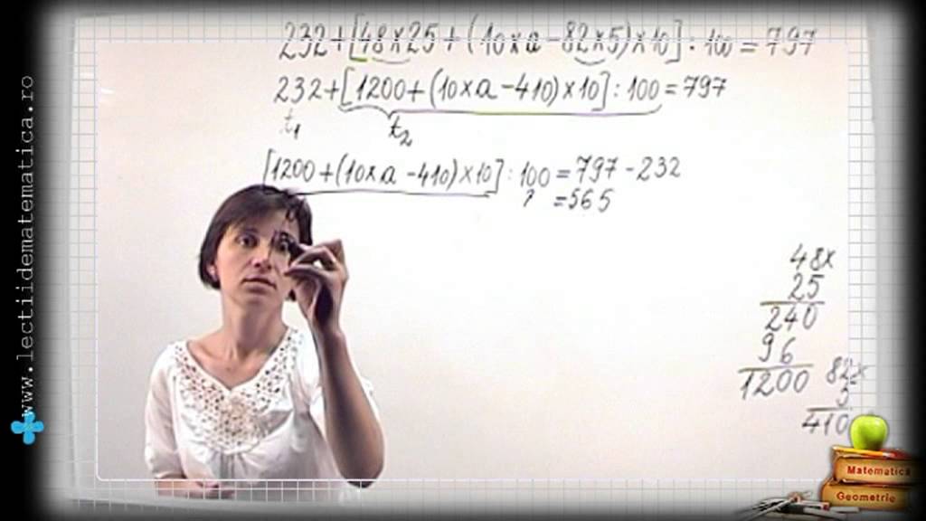 Watch Aflarea Termenului Necunoscut Clasa 4 Now Clasa 4 Aflam secretul numerelor - Termenul necunoscut