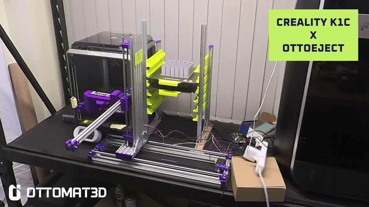 OTTOeject + Creality K1C = Nonstop 3D Printing