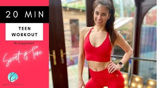 TEEN WORKOUT | 20 Minute Full Body Workout for TEENS | No Equipment
