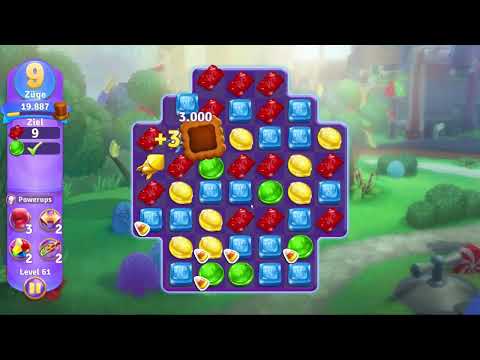 Wonka's World of Candy Level 61 no booster [Gameplay Walkthrough] [Zynga]
