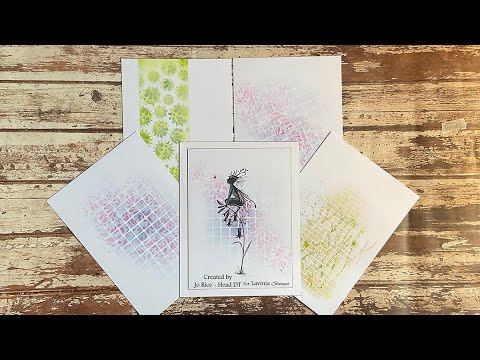 Double Stencilling by Jo Rice - A Lavinia Stamps Tutorial