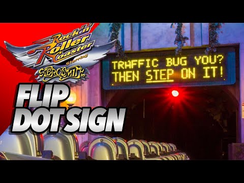Rock N Roller Coaster Starring: Aerosmith— Flip Dot Sign (FINAL VERSION)