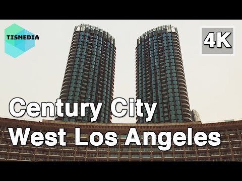【4K】🇺🇸🌴Walking around Century City🎧, West Los Angeles, California, United States on September 2021
