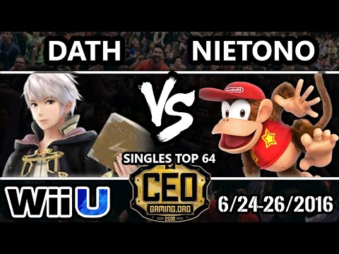 CEO 2016 - Dath (Robin) Vs. Nietono (Diddy Kong) - Winners Round 1 - Smash Wii U