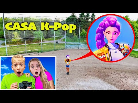 🕹️ Am filmat cu DRONA 🏠 CASA fetelor KPop din Coreea 😱 în viața reală 👩‍🎤