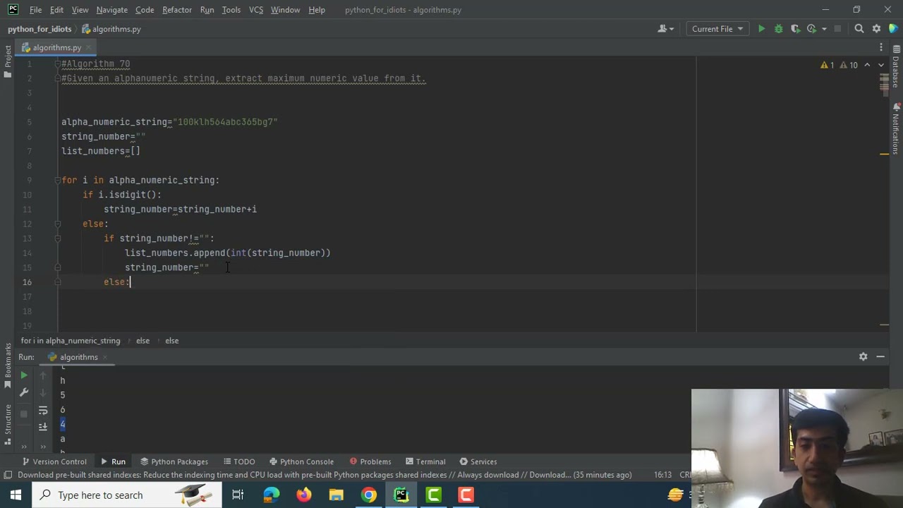 Python Algorithm: Extracting Maximum Numeric Value from an Alphanumeric String-GeeksforGeeks