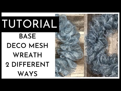 2 WAYS TO MAKE A BASE WREATH WITH NO CUTTING #wreathtutorial