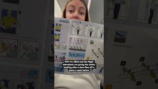 Flight safety briefings hit different these days 😅