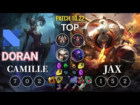 DRX Doran Camille vs Jax Top - KR Patch 10.22