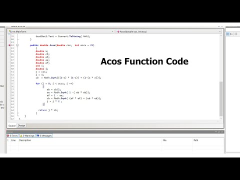 Acos Function Hidden Code Revealed