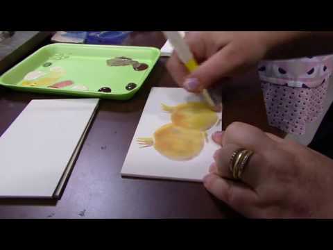 Mulher.com - 09/05/2016 - Pintura em bandeja de madeira - Adriana Niero