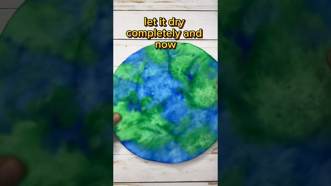 Easy Earth Day Coffee Filter and Washable Marker Suncatcher Craft 🌍 #earthday #kidsactivities