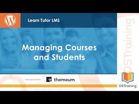 07 Managing Courses and Students