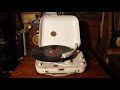 Saving Up For Sally. George Formby. 78rpm. HMV Minigram valve record player