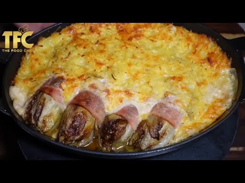 Classic Belgian Ham and Endive Gratin Recipe β Chicons au Gratin