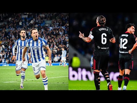 Real Sociedad vs Sevilla 2-1 Laliga highlights 2025 | Oyarzabal Double 