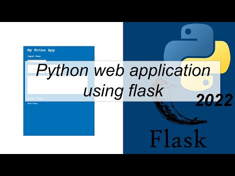 How To Do Python Flask Web Development Notes Taking App