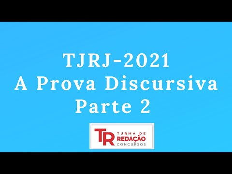 TJRJ 2021- Discursiva parte 2