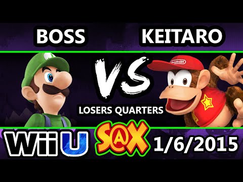S@X - WS | Boss (Luigi) LoF | Keitaro (Diddy Kong) SSB4 Losers Quarters - Smash 4 Wii U
