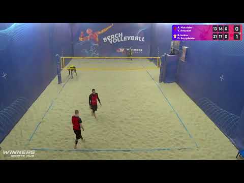 11:40 A. Matvieiev / V. Antoniuk - B. Isakov / D. Svyrydenko 10.03.2023 | Winners Beach Volleyball