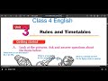 Class 4 English Unit 3 Grade 4 English Chapter 3