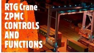 RTG crane controls and functions.