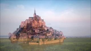 Le Mont Saint Michael, Normandy France Island Church video.