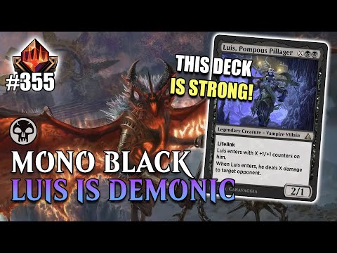 💀 MONO BLACK DEMONS WITH LUIS IS GREAT IN THE META | MTG ARENA Standard OM1 Trough the Omenpaths SPM
