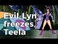 Evil Lyn Freezes Teela