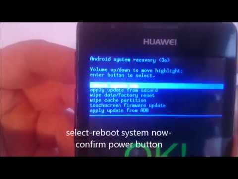 Huawei g510 factory reset
