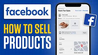 How To Sell Products Facebook | Tutorial for Beginners