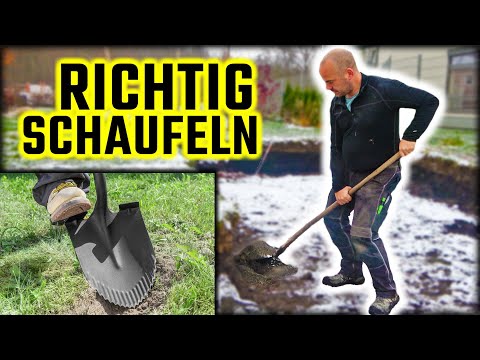 RICHTIG SCHAUFELN - Rückenschmerzen vermeiden | Schaufeln lernen! | Home Build Solution