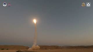 תיעוד של אחד משיגורי מיירט ה'חץ' במהלך המלחמה (עדכוני משרד הביטחון) - התמונה מוצגת ישירות מתוך אתר האינטרנט יוטיוב. זכויות היוצרים בתמונה שייכות ליוצרה. קישור קרדיט למקור התוכן נמצא בתוך דף הסרטון