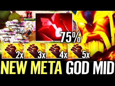 🔥 EMBER SPIRIT Bloodstone NEW META MID — 75% Spell Lifesteal + Sleight of Fist 5x Effect Dota 2 Pro