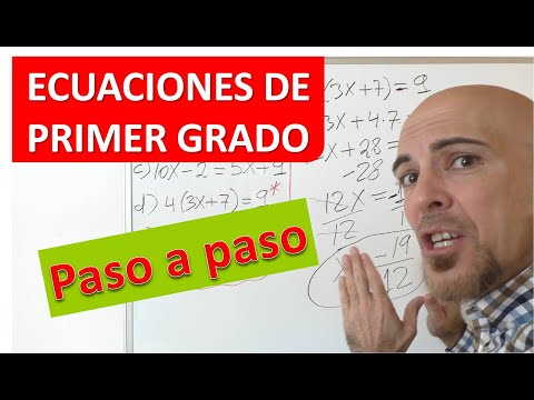 5 ECUACIONES DE PRIMER GRADO resueltas paso a paso