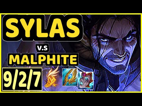 RAGNER (SYLAS) vs MALPHITE - 9/2/7 KDA TOP GAMEPLAY - EUW Ranked MASTER