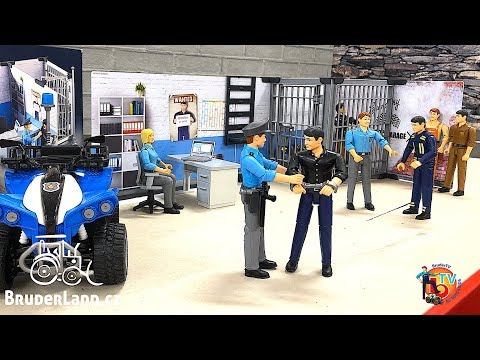 BRUDER NEW POLICE STATION bworld  - UNBOXING Toys Bruderland