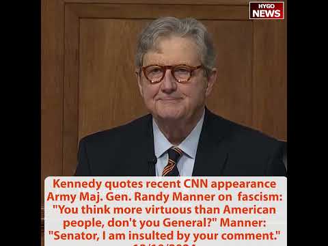 Kennedy: You think more virtuous than American people? A: Senator, I am insulted by your comment