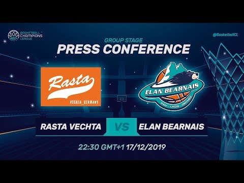 Rasta Vechta v EB Pau-Lacq-Orthez - Press Conference - Basketball Champions League 2019-20
