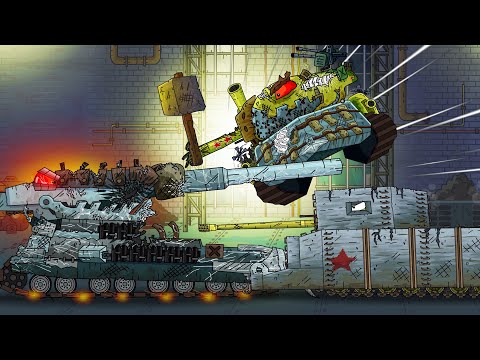 Схватка Монстров на заводе: Удар железным молотом - Мультики про танки