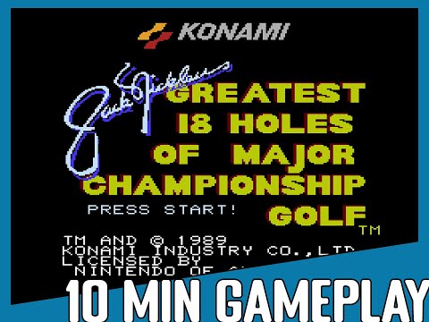 10 Minute Gameplay: Jack Nicklaus' Greatest 18 Holes of Major Championship Golf (1990) NES