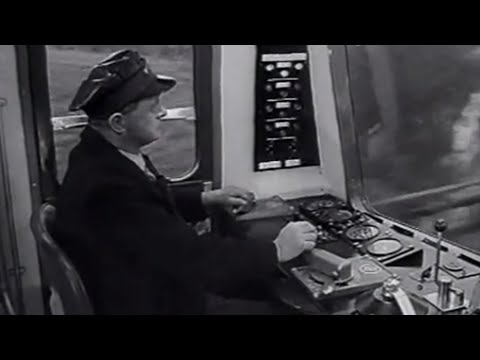 Vintage railway film - The diesel train driver, part 2 - Driving the train - 1959