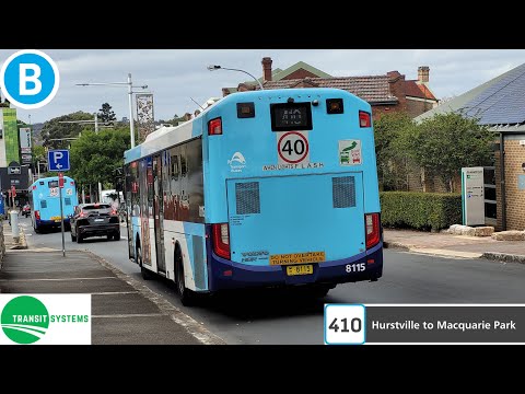 Transit Systems Burwood m/o 8115 Volvo B8RLE Volgren Optimus bus ride.