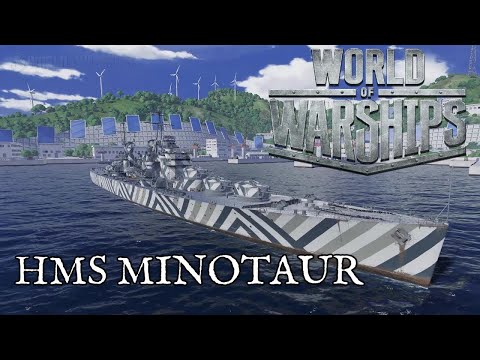 Minotaur SOLO WIN ! WARRIOR PATH map ! #worldofwarships #wargaming #games